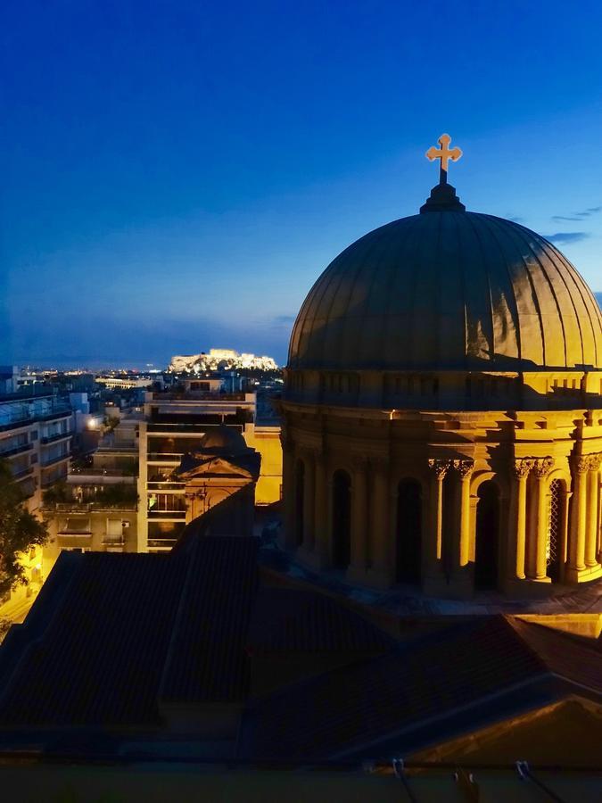 Top Kolonaki Studio+Terrace Stunning Acropolis Views Athen Exterior foto